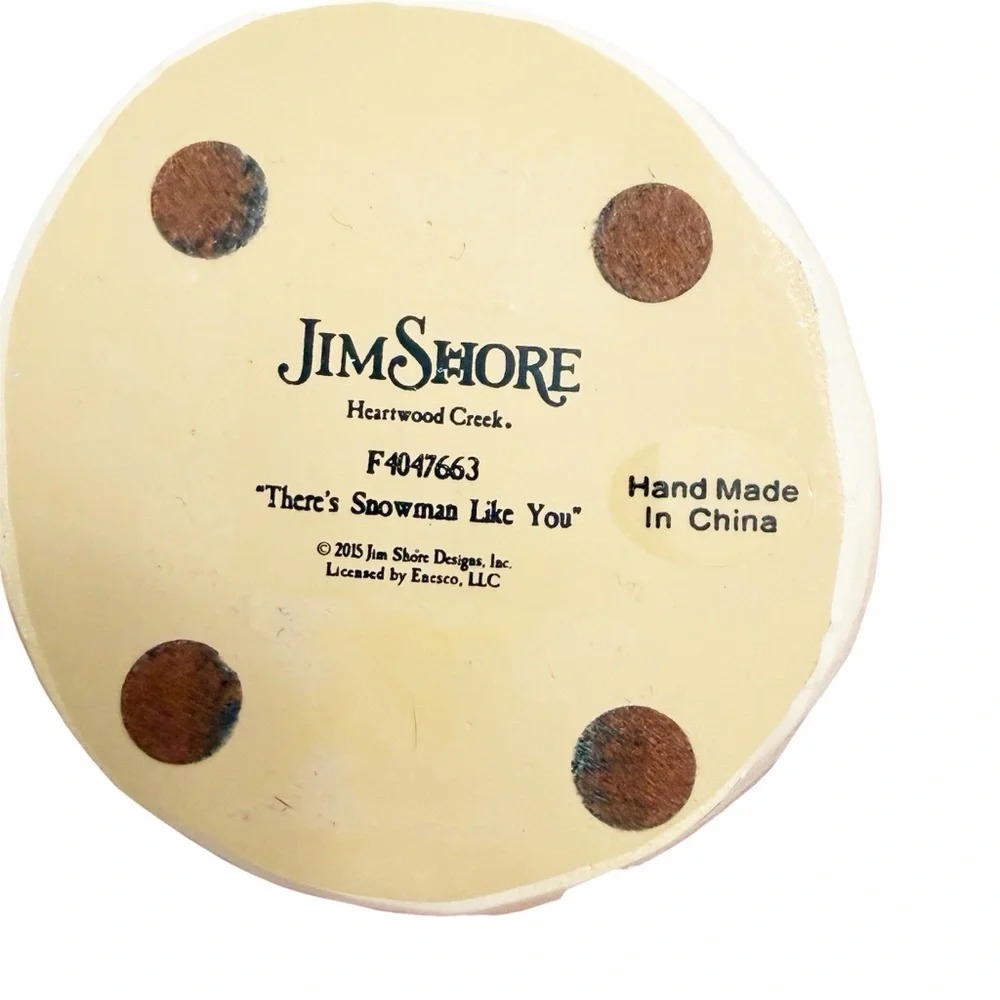 Jim Shore| Snowman Figurine with Christmas Tree 
